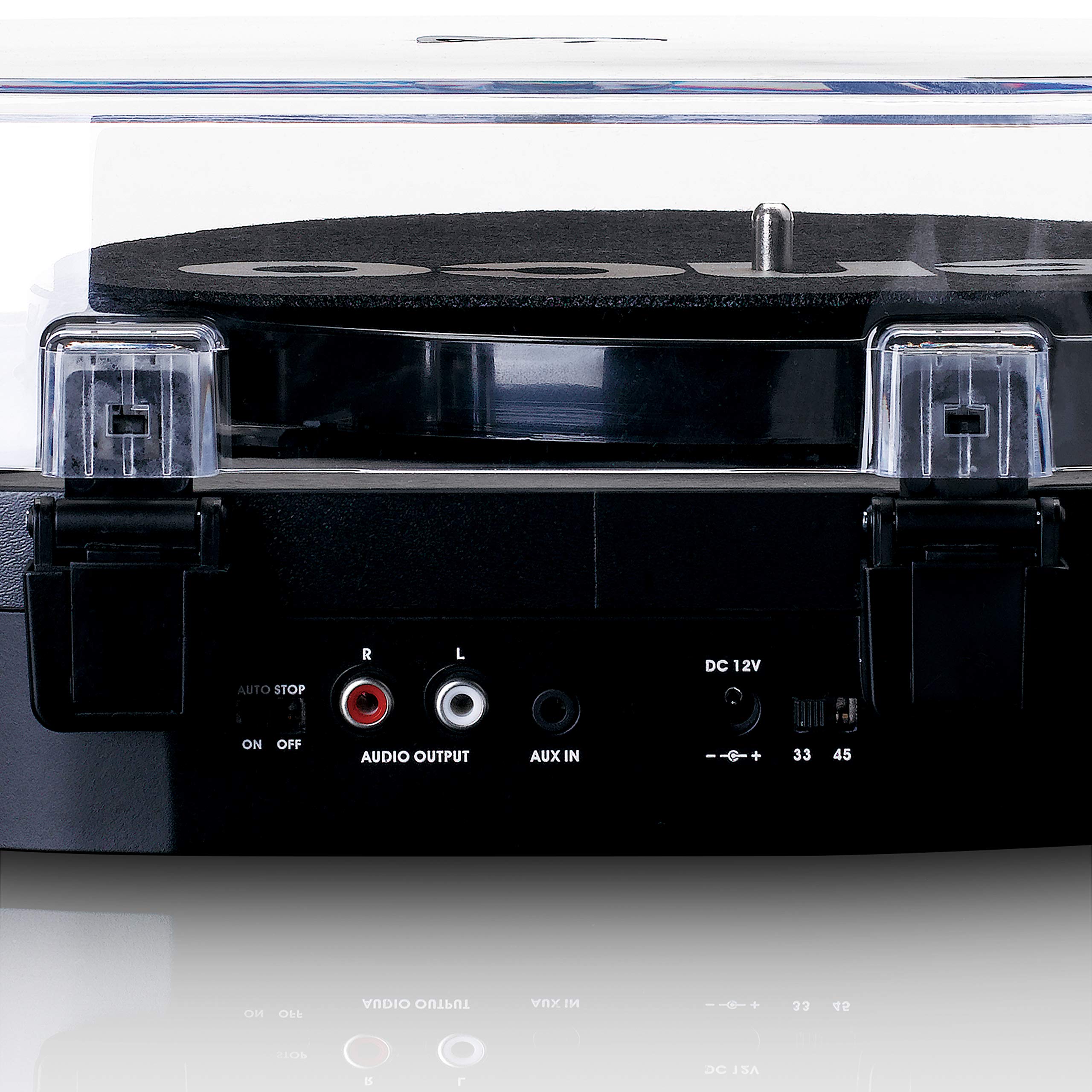 Giradischi Lenco (Ls-40 Black) Con Diffusori Acustici Incorporati Trazione a Cin