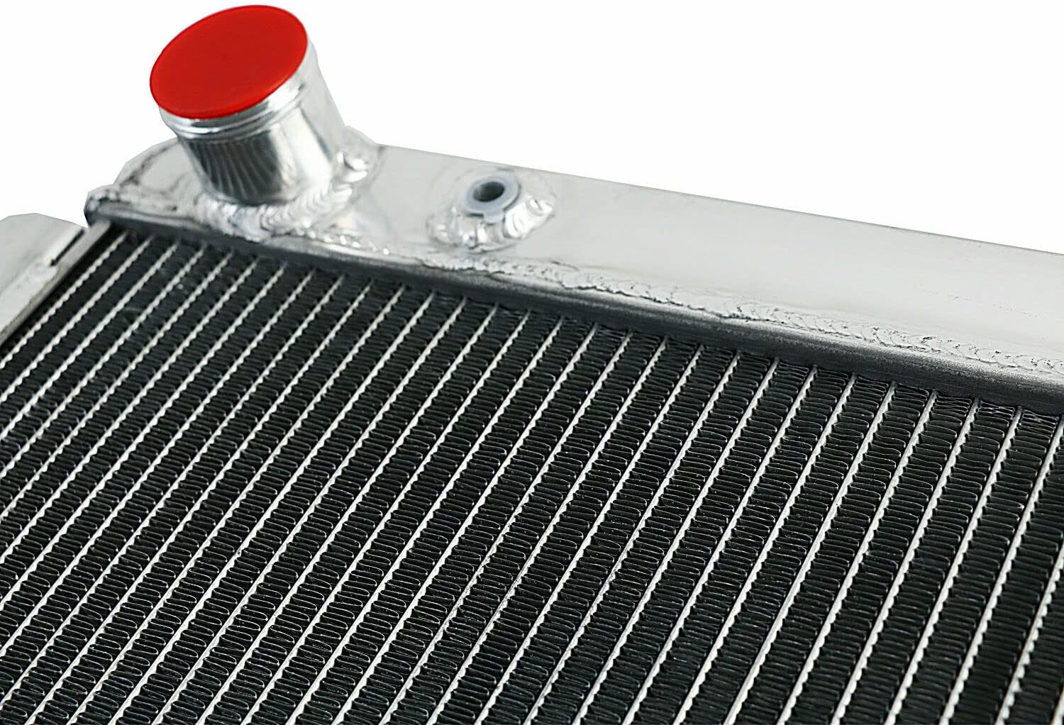 4 Row Core All Aluminum Radiator for 1942-1946 Chevy Pickup Truck Small Block BG/BJ/BK/BL/BM/BN/CK/DJ/DP/DR/DS Base 3.8L L6 1943 1944 1945 42 43 44 45 46