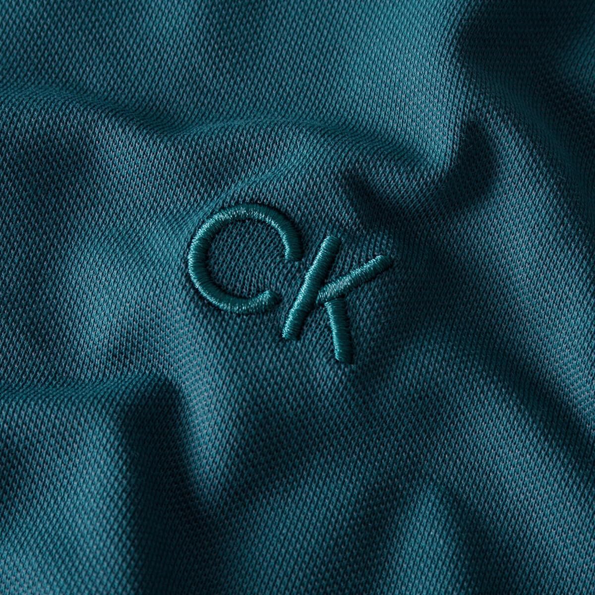 Calvin Klein Men's Long Sleeve Stretch Campus Golf Polo Shirt