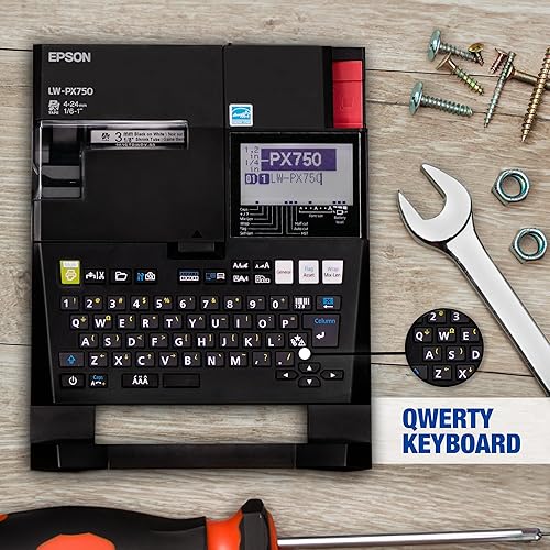 Miniatura 3 de LABELWORKS Epson Music Department Assistant Bundle - LW-PX750 Kit de etiquetadora industrial - Kit completo con accesorios y cartucho de cinta