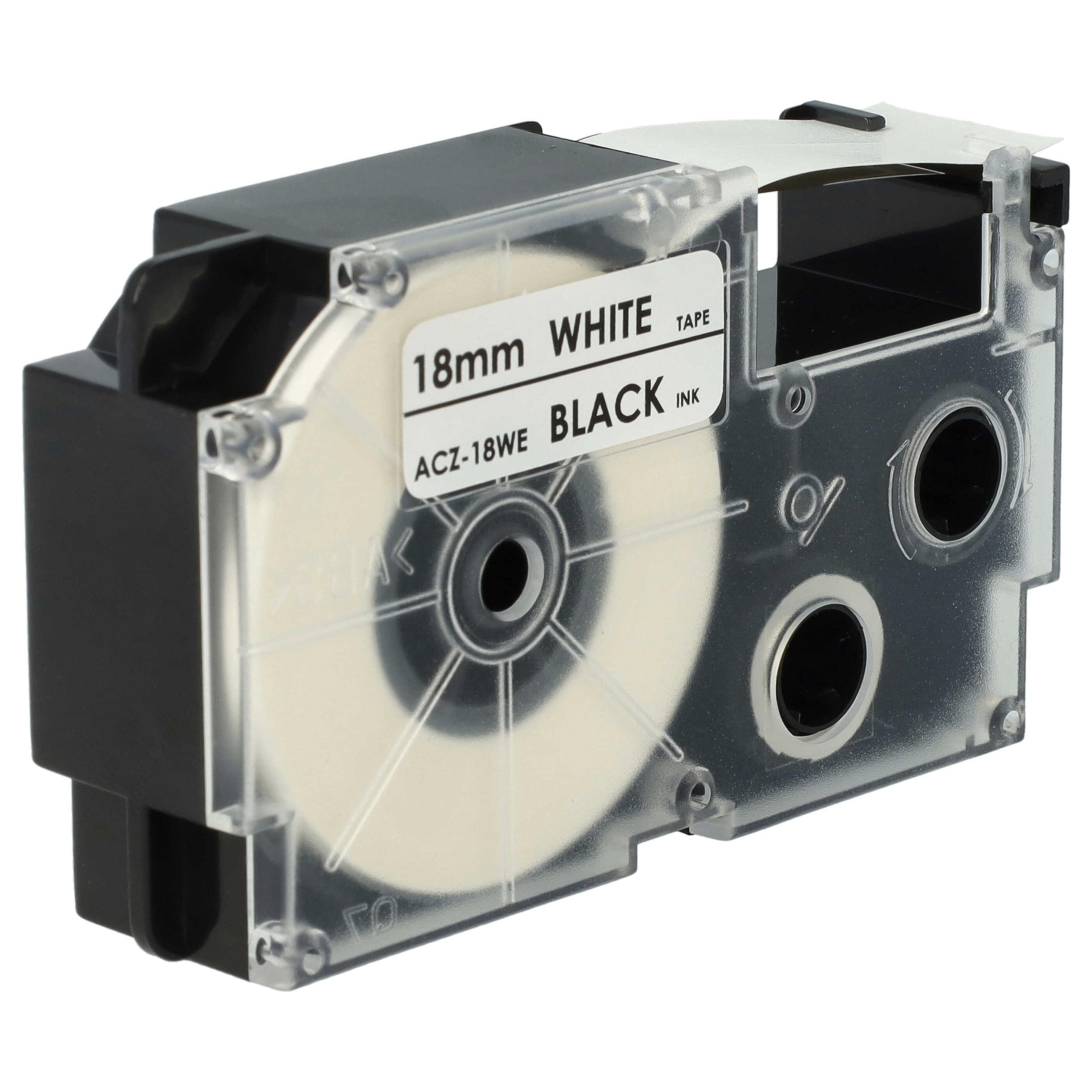 vhbw 10x Schriftband-Kassette Ersatz für Casio XR-18WE