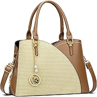 Vista 25 de KKXIU Monederos y bolsos de mano con triple compartimento para mujer, bolso de mano con asa superior 5-verde