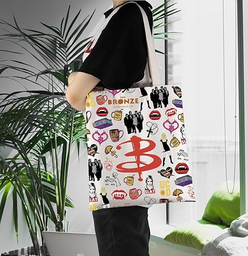 Miniatura 5 de ENSIANTH Vampire Slayer - Bolsa de hombro para amantes de la película, para amantes de los vampiros, mercancía de película de terror, regalo para