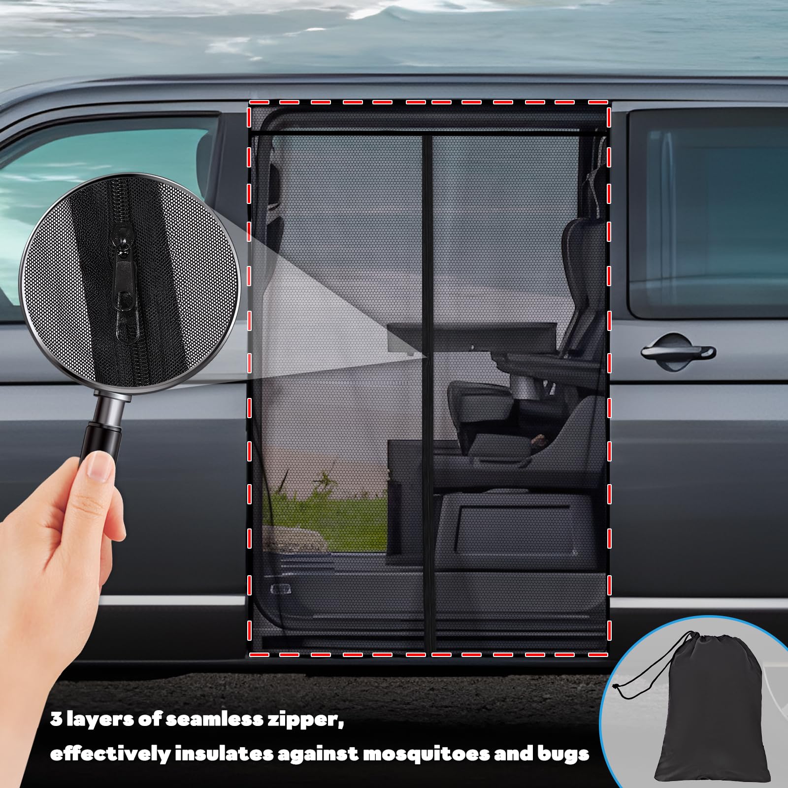 Zanzariera Magnetica, Zanzariera Per Mercedes-Benz Vito, Zanzariera