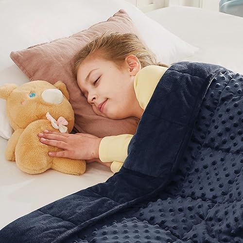 Vista 13 de CuteKing - Manta suave y gruesa con peso para adultos de 140-150 libras (15 libras, 60x80 pulgadas, queen, gris) para refrescar y calentar