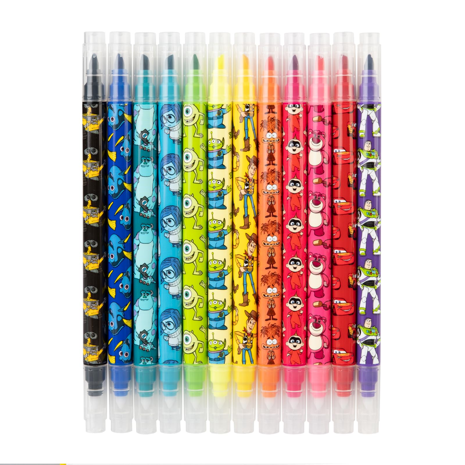 Grupo Erik Disney Pixar Set of 12 Erasable Colouring Pens - Gifts, Merch