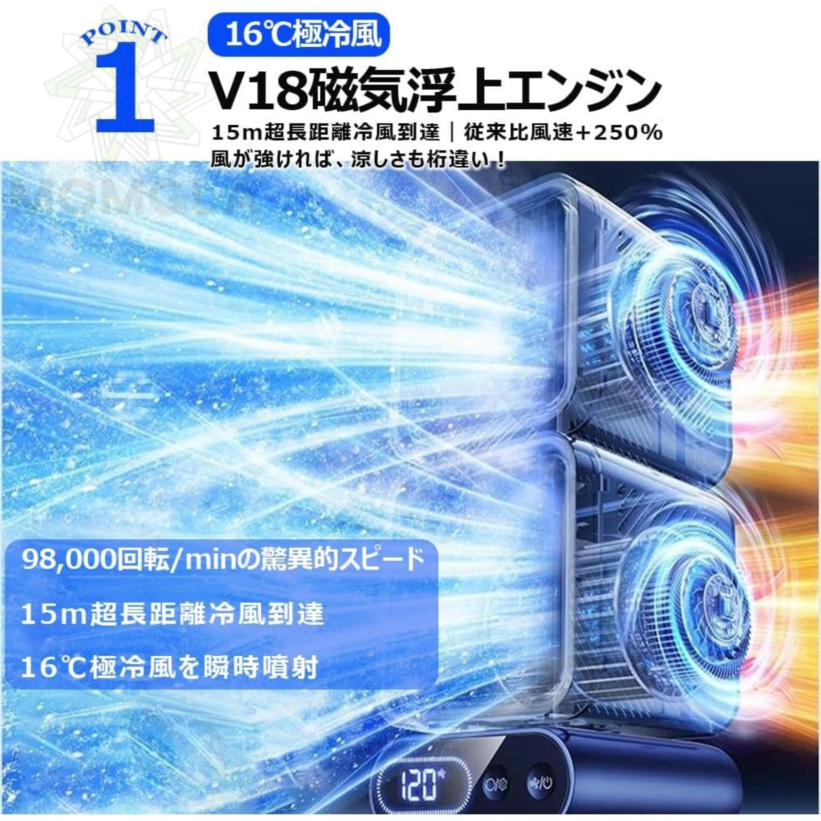 Amazon.co.jp: 猛暑対応モデル スポットクーラー 強力冷風 5.5~11畳