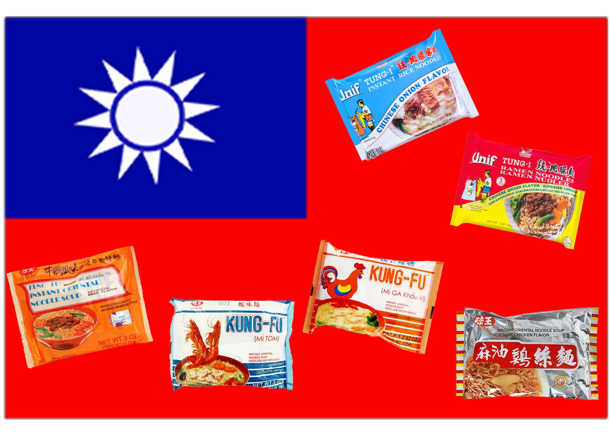 Ramen Noodles from Around the World Snack Box Variety Pack of 10