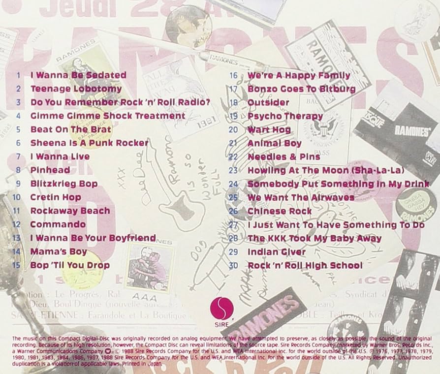 ラモーンズ RAMONES 直筆サイン入り CD ラモーンズ・マニア PUNK 未開封｜ラモーンズ｜ラモーンズ・マニア｜来日記念盤｜CD