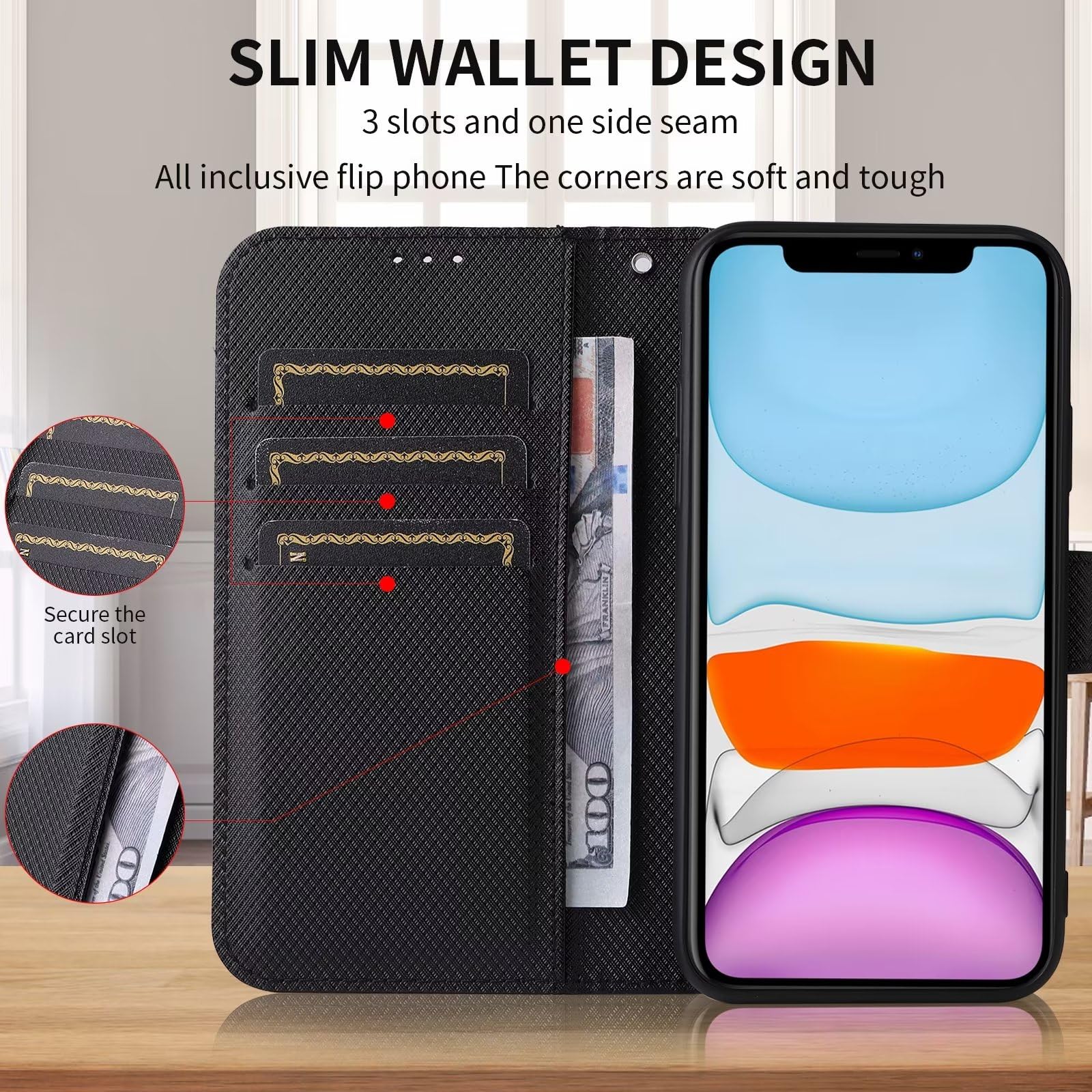 Custodia Portafoglio per Honor 90 Lite/Honor X50i 5G, Cover