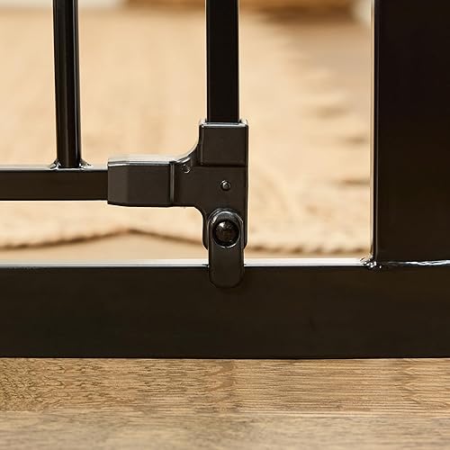 Miniatura 7 de Regalo Easy Step - Puerta para bebé extra alta con acceso, kit adicional, incluye kit de extensión de 4 pulgadas, kit de montaje a presión, ventosas