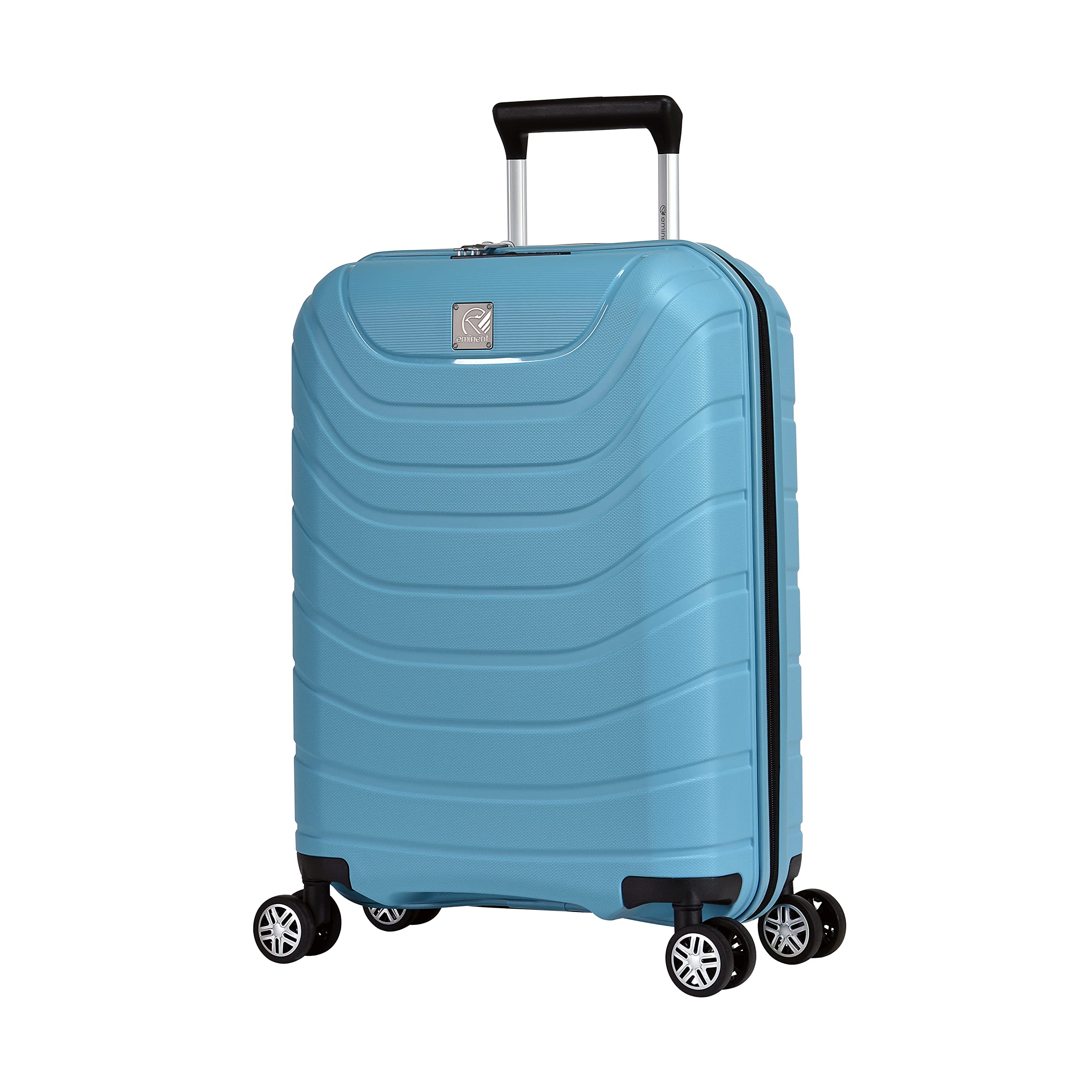 EminentSuitcase Hard Case luggage Shell Lightweight Quiet Double spinner Wheels - B0011 (Carry-On 20-Inch, Light Blue)