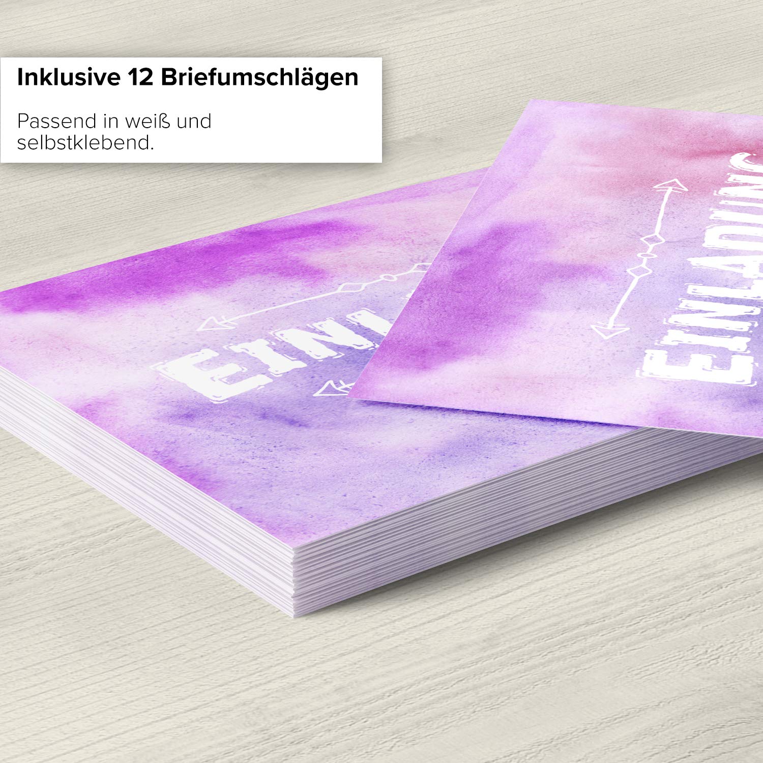 10 Einladungskarten + 10 Umschläge Din A6 – Blanko Für Jeden Anlass: Geburtstag, Hochzeit, Gartenparty & Mehr