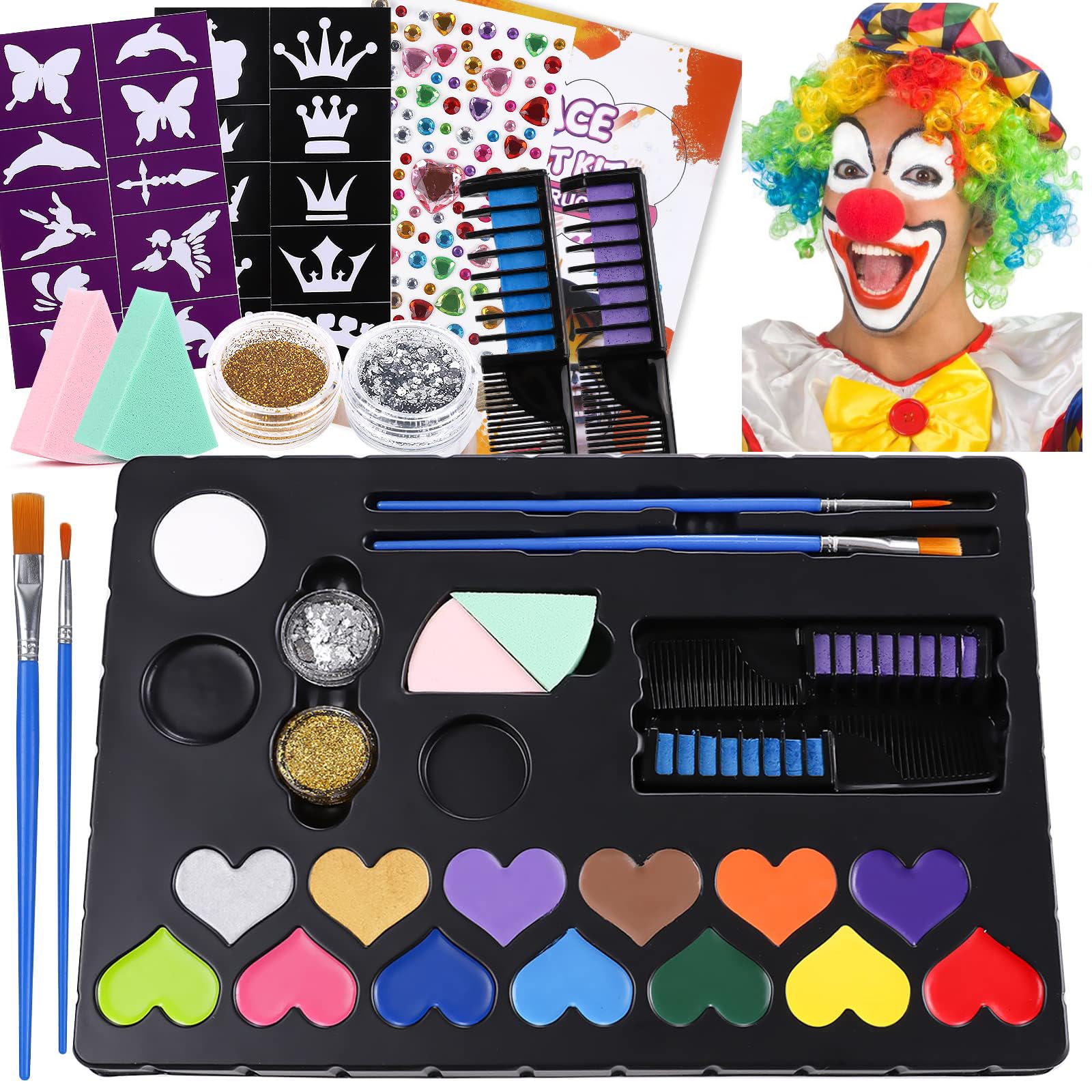 Amazon.com : face painting kit : Beauty & Personal Care
