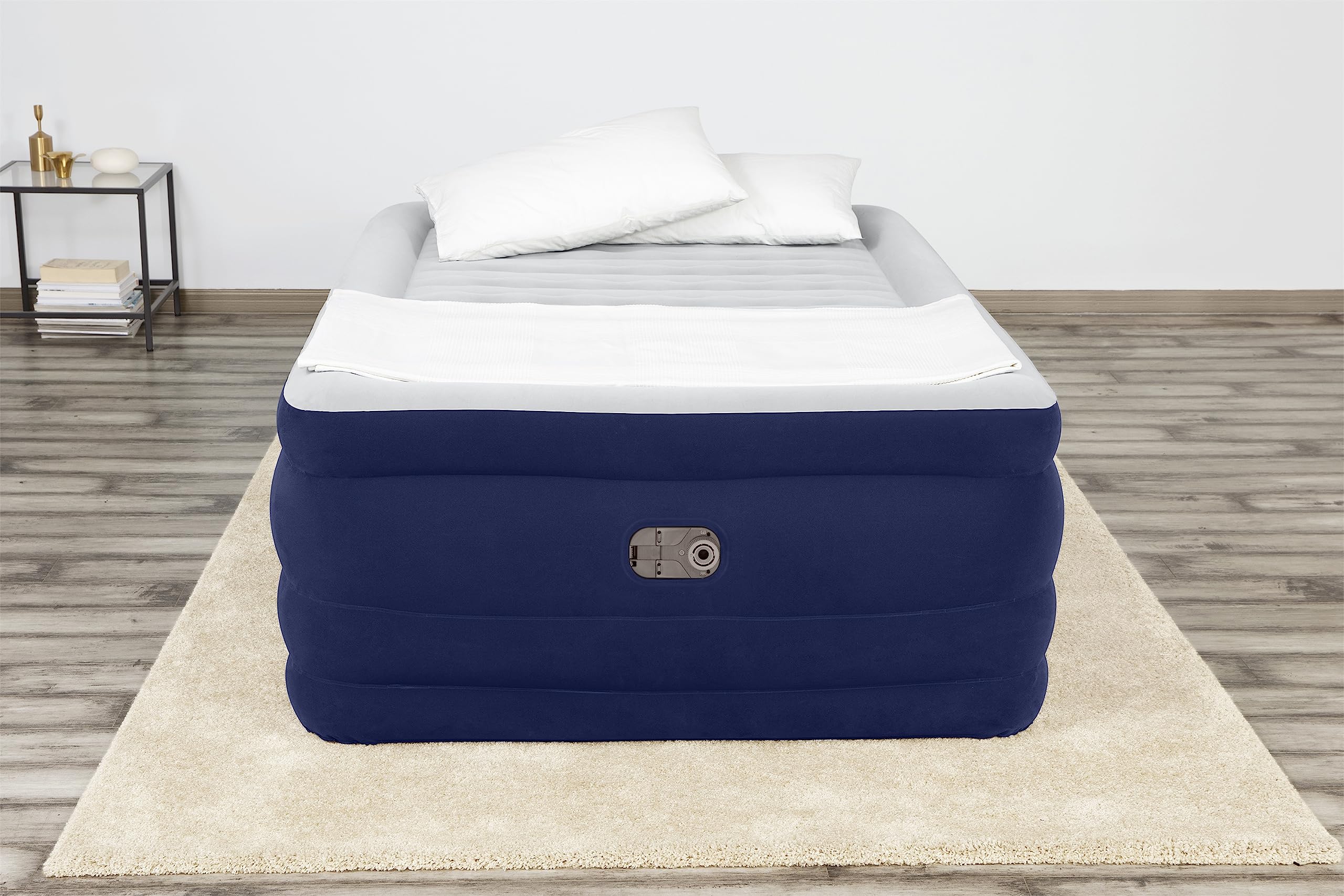 Bestway Tritech Air Mattress Full 24" with Built-in AC Pump, Navy