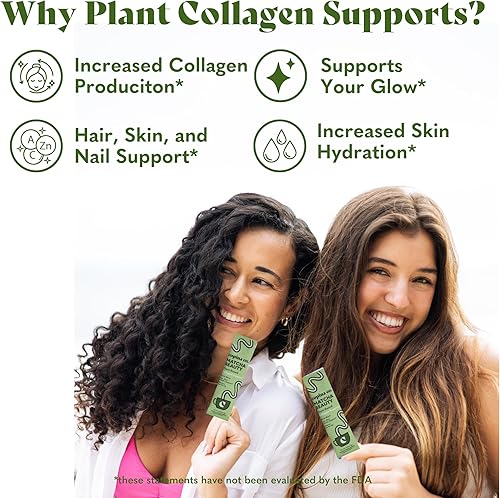 Miniatura 4 de Copina Co. Matcha Beauty - Mezcla de bebida vegana de colágeno potenciador: bebida vegana cremosa con soporte de colágeno a base de plantas, sabor