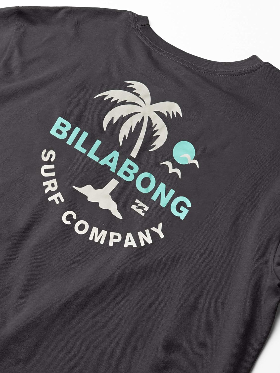 Billabong Men's Short Sleeve Logo Graphic T-Shirt, Black Vacation, S