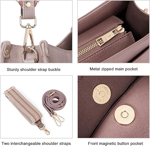 Miniatura 3 de Crossbody Bags For Women Trendy Vegan Leather Purses For Women Shoulder Bag with Two Strap