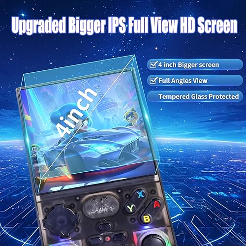 Miniatura 3 de GWALSNTH V40 MAX Mini consola de juegos de mano retro, 40000 juegos 256G tarjeta TF, 49+ emuladores incorporados, pantalla IPS 4K HD de 4.0