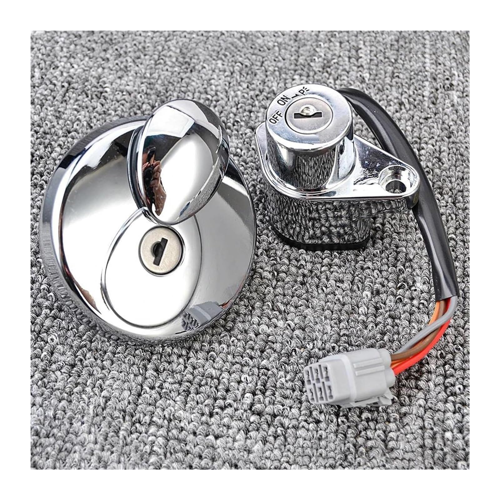 Cerradura De Encendido para Suzuki para VLR1800 para Boulevard para C109R 2008-2011 Interruptor Arranque Encendido Motocicleta Combustible Bloqueo Juego + 2 Llaves