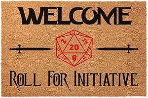 Customize Your RPG Welcome with Our 'Roll for Initiative' Doormat