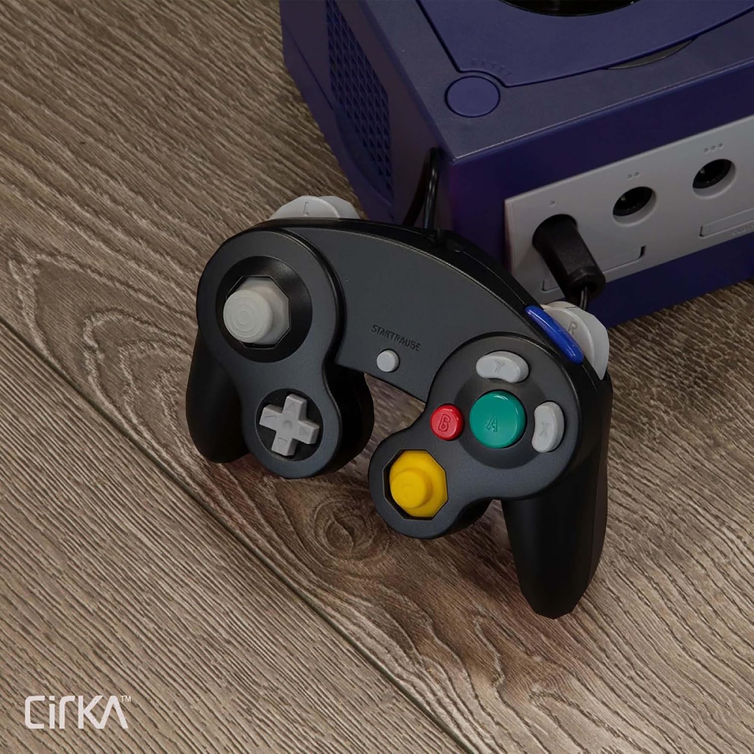 CirKa Wired Controller for GameCube(GC)/ Wii - Black