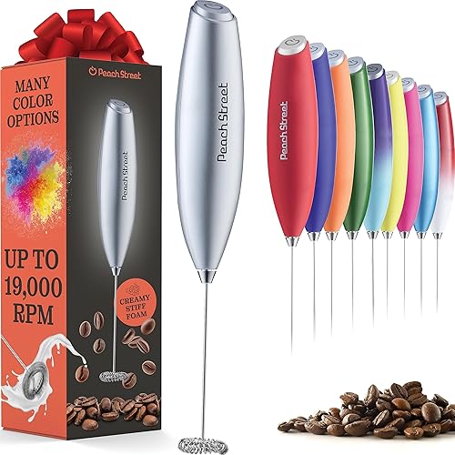 Powerful Handheld Milk Frother, Mini Milk Foamer, Battery Operated (Not