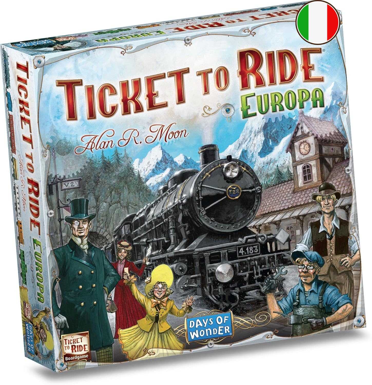Asmodee - Ticket to Ride Europa, Gioco da Tavolo Avventura Ferroviaria, Divertimento per Famiglie e Giocatori Esperti, Costruisci Reti Ferroviarie - 2-5 Giocatori, 8+ Anni, Edizione in Inglese
