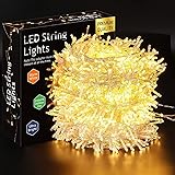 Gesto Warm White Led Serial String Lights – Waterproof Copper Wire Golden Lights for Home Decoration | Yellow Light for Diwali Decoration,Lights for Balcony Outdoor,Christmas – (19 Meter | Pack of 1) GESTO3014WW Pack of 1