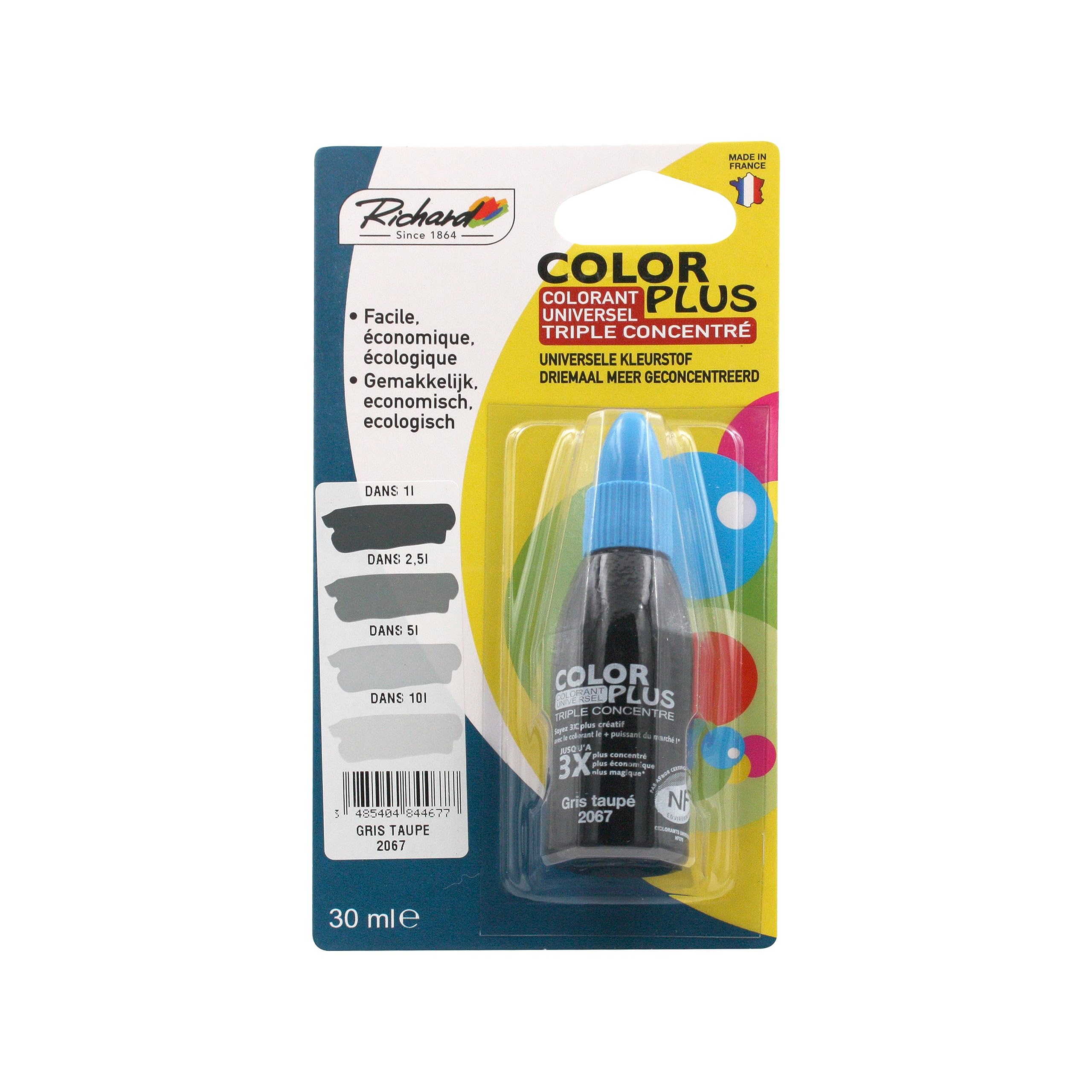 Colorant Universel TRIPLE CONCENTRE 30ml GRIS TAUPE Made in France