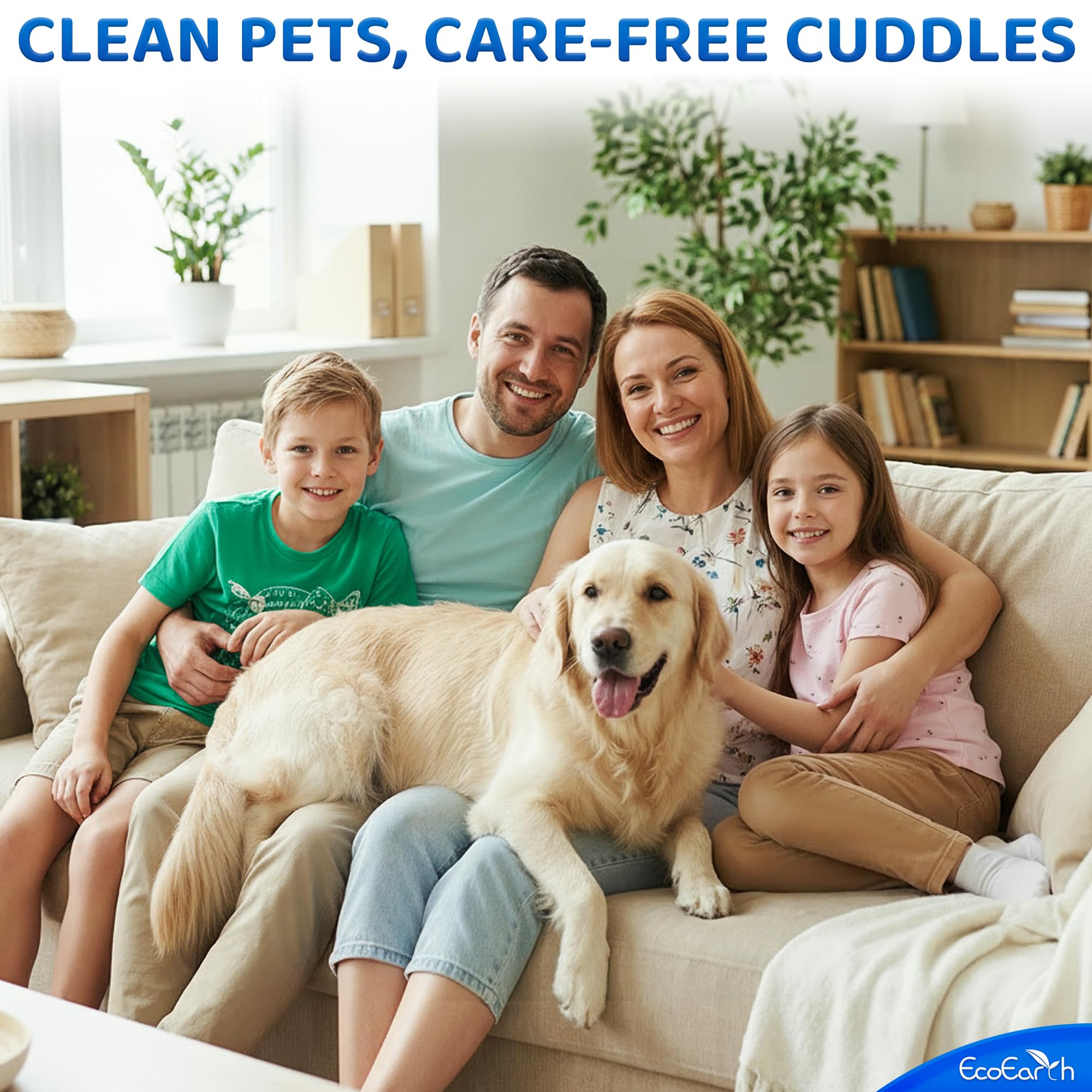 Premium Pet Cleaning Gloves for Dogs & Cats - 1 Bag of 20 Pieces - Disposable Glove Wipes for Bathing, Deodorising & Grooming - Dog Bath Mitts