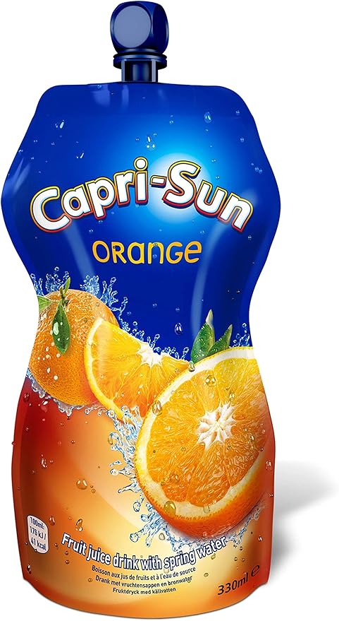 orange juice pouch