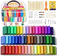 ARTPARWelcomesYou 50 Colors Polymer Clay Kit with Sculpting Tools - Non-Toxic Oven Bake Modeling Clay for Kids Adults Beginners