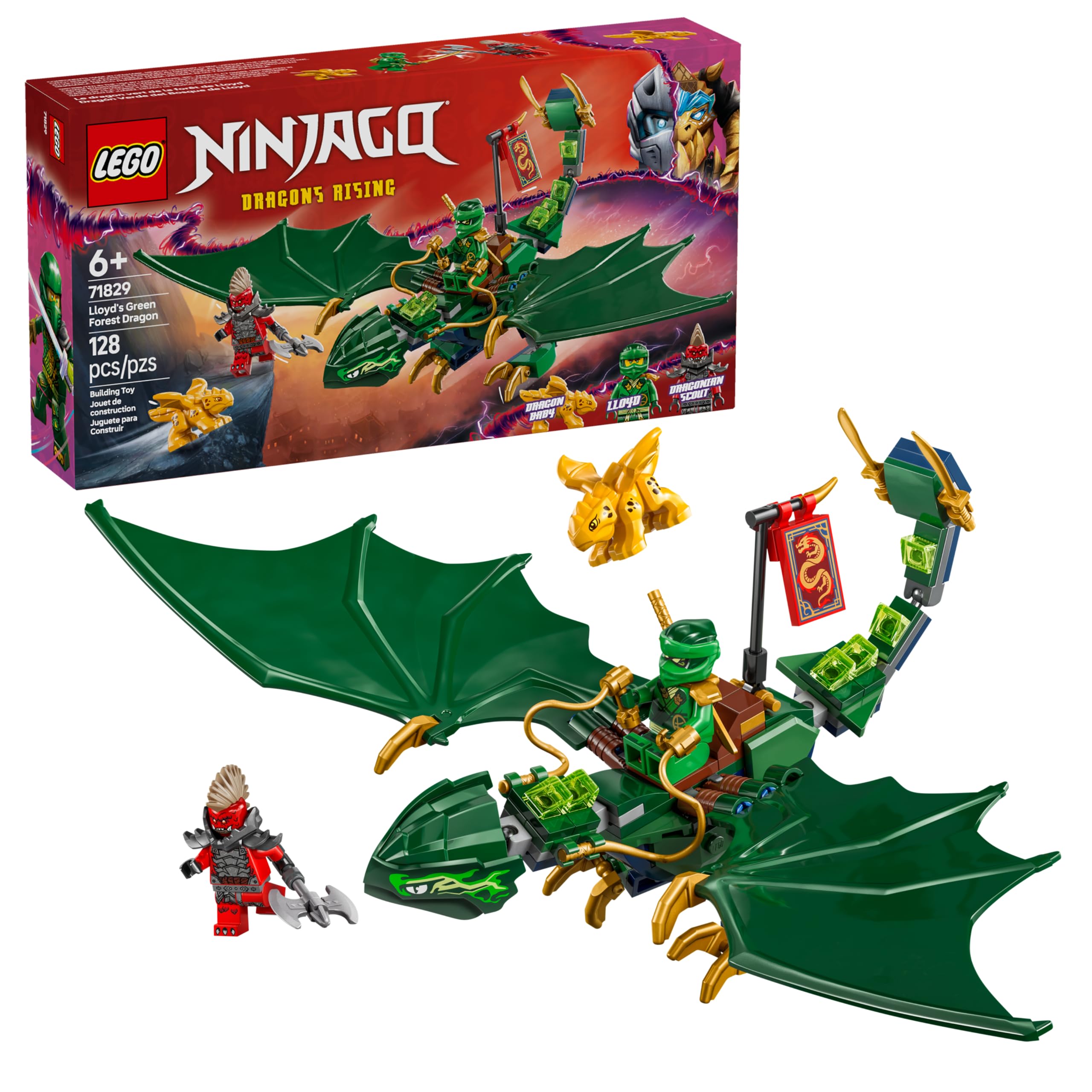 その他 Mititei LEGO Ninjago Dragão Verde Florestal do Lloyd 71829 | Amazon.com.br