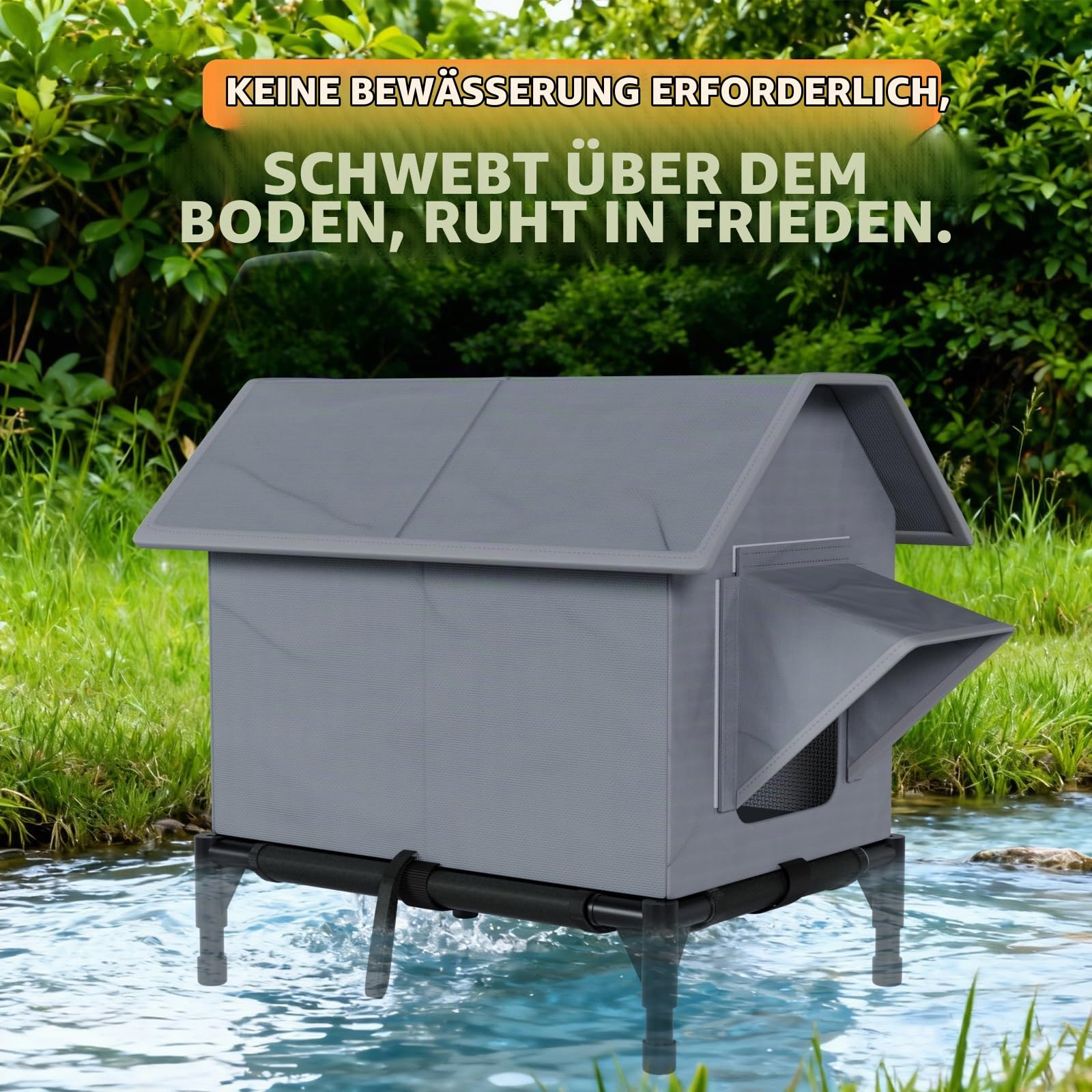 katzenhaus Outdoor Winterfest, katzenhöhle für draußen mit erhöhtem Boden, kälte- und wasserfest, isoliert und wasserdicht für Wärme, isoliertes katzenhaus Outdoor Winterfest.