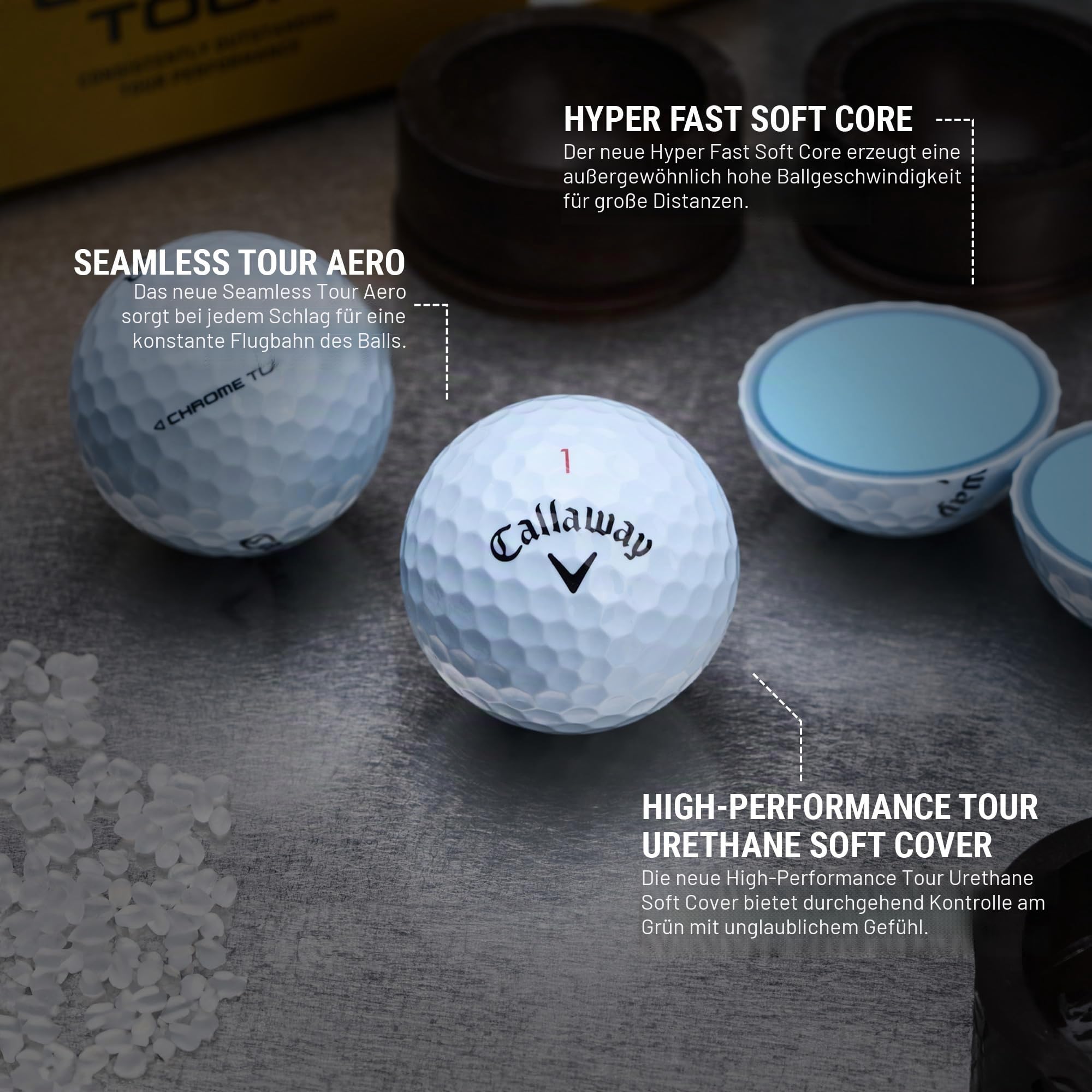 Callaway Golf Chrome Tour Golfbälle