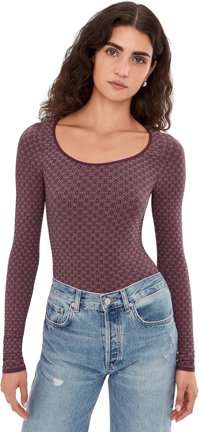 Free People Womens Love Letter Long Sleeve