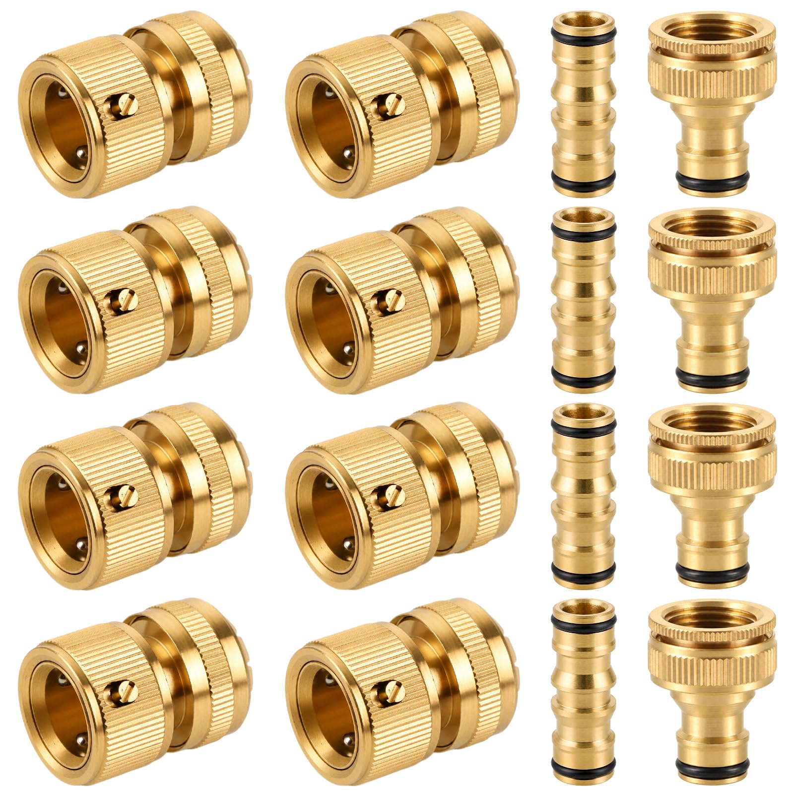 Conector de manguera de latón de 1/2 pulgadas con conector de manguera