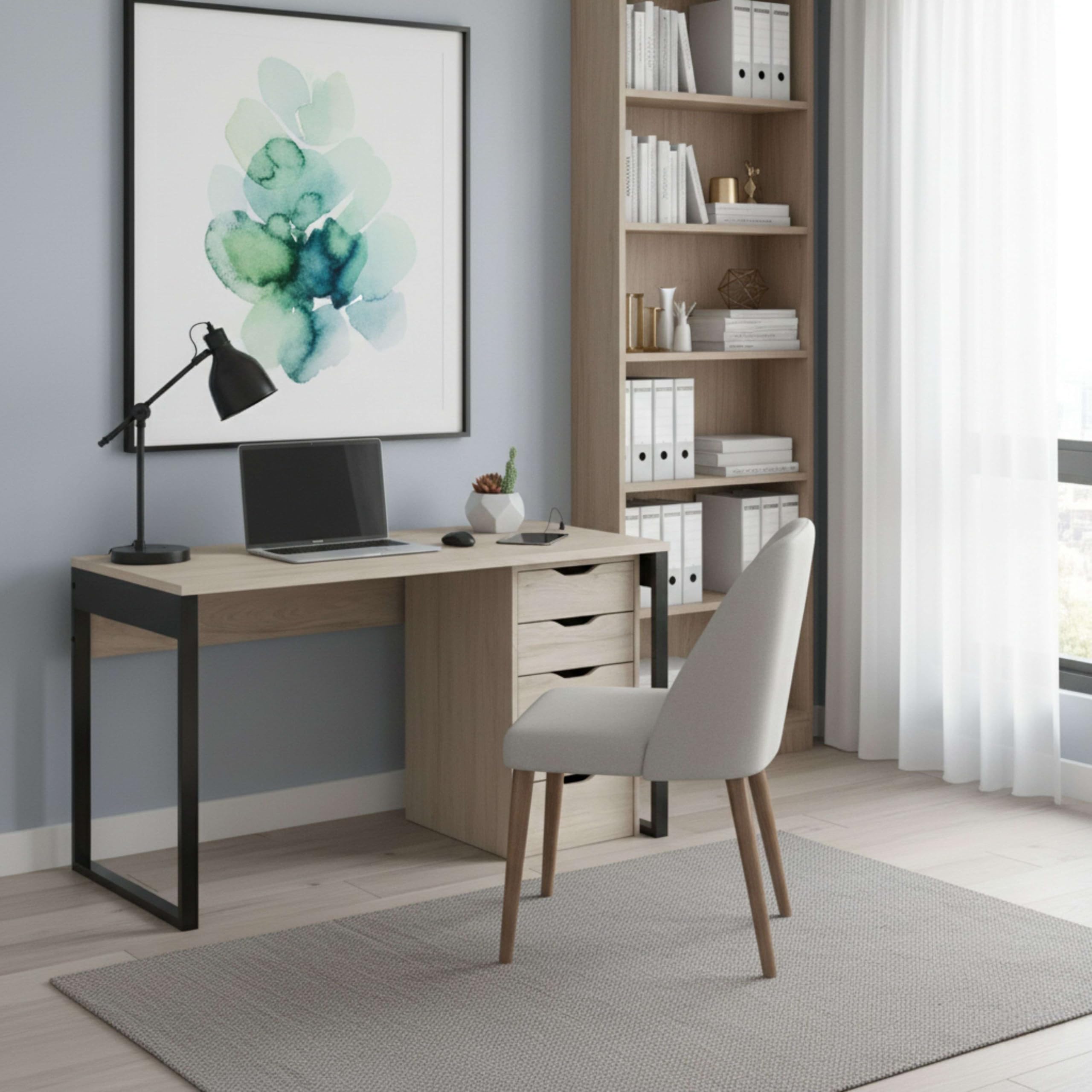 Cassettiera Ufficio MUEBLES PITARCH Tibet | 5 Cassetti, Rovere Aurora | 71x40x43 Cm | Mobile Ausiliario