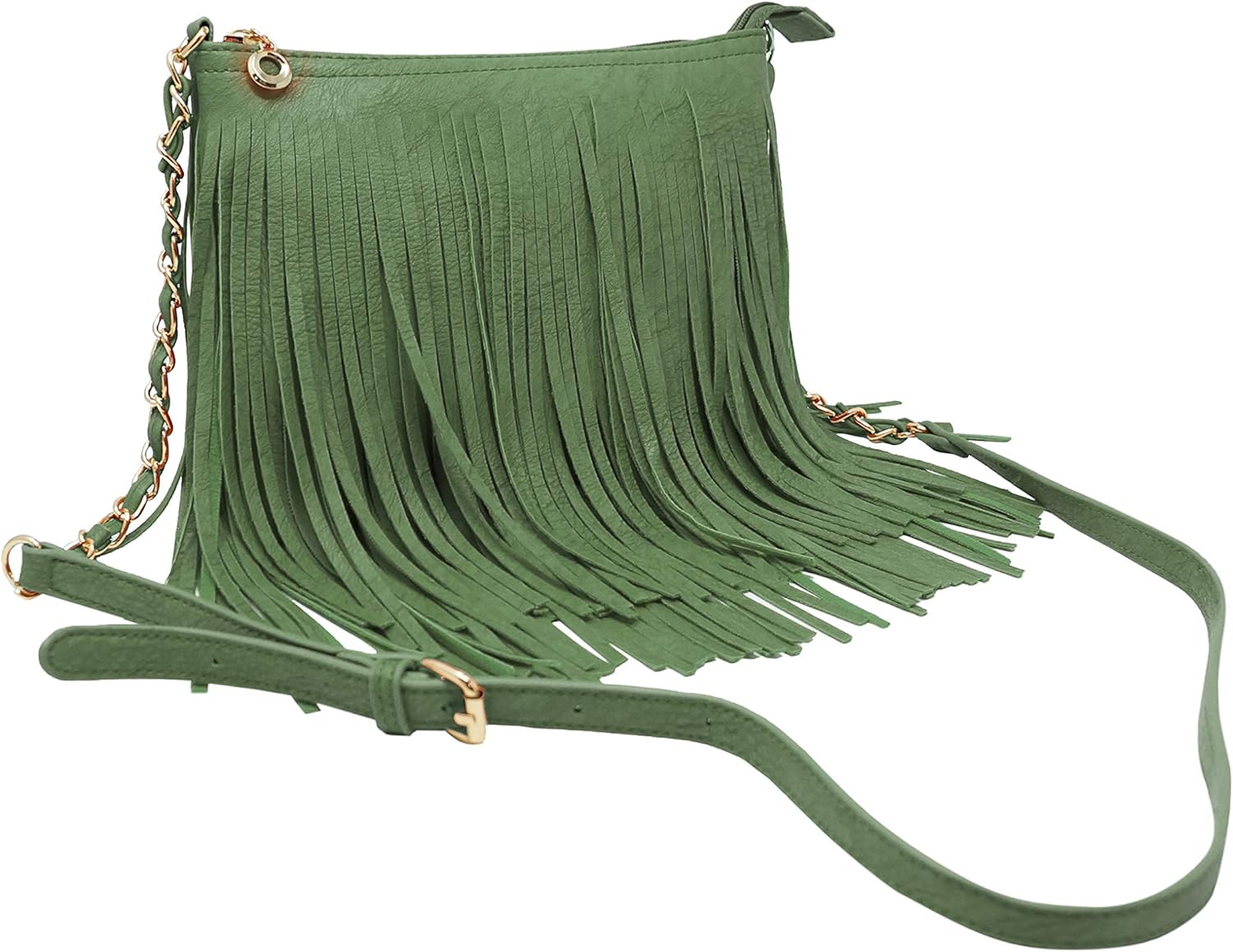 Solene Fringe Crossbody Shoulder Bag with Strap, Tassel Messenger bag, Country Style Western Fringe Purse for Women - Image 4