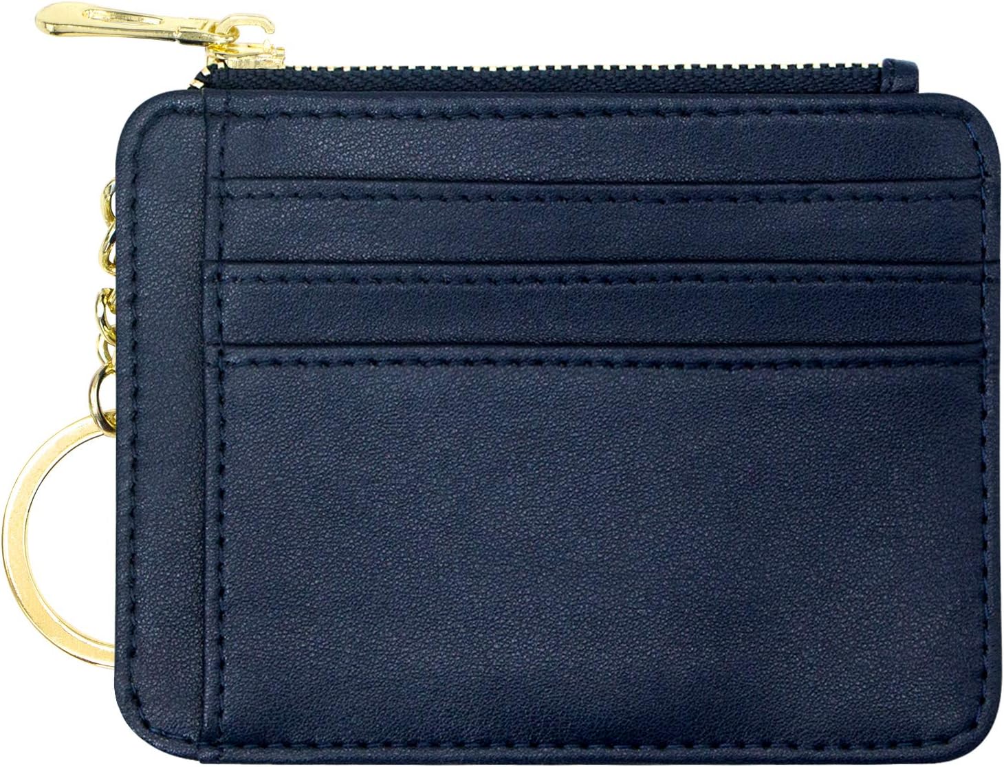PadikePadike Wallet for Women, Slim Credit Card Holder, Compact Size Minimalist Wallet (Z-Navy Blue)