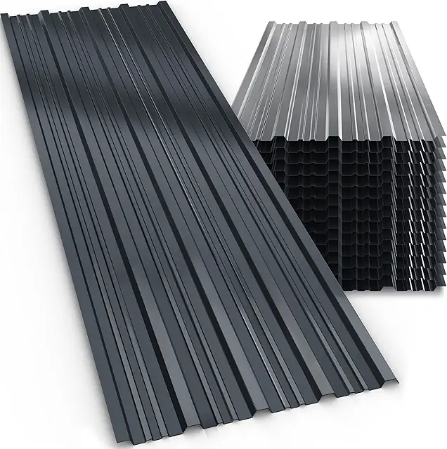 GARDEBRUK® 14x Galvanized Corrugated Roofing Sheets - 7m² Anthracite