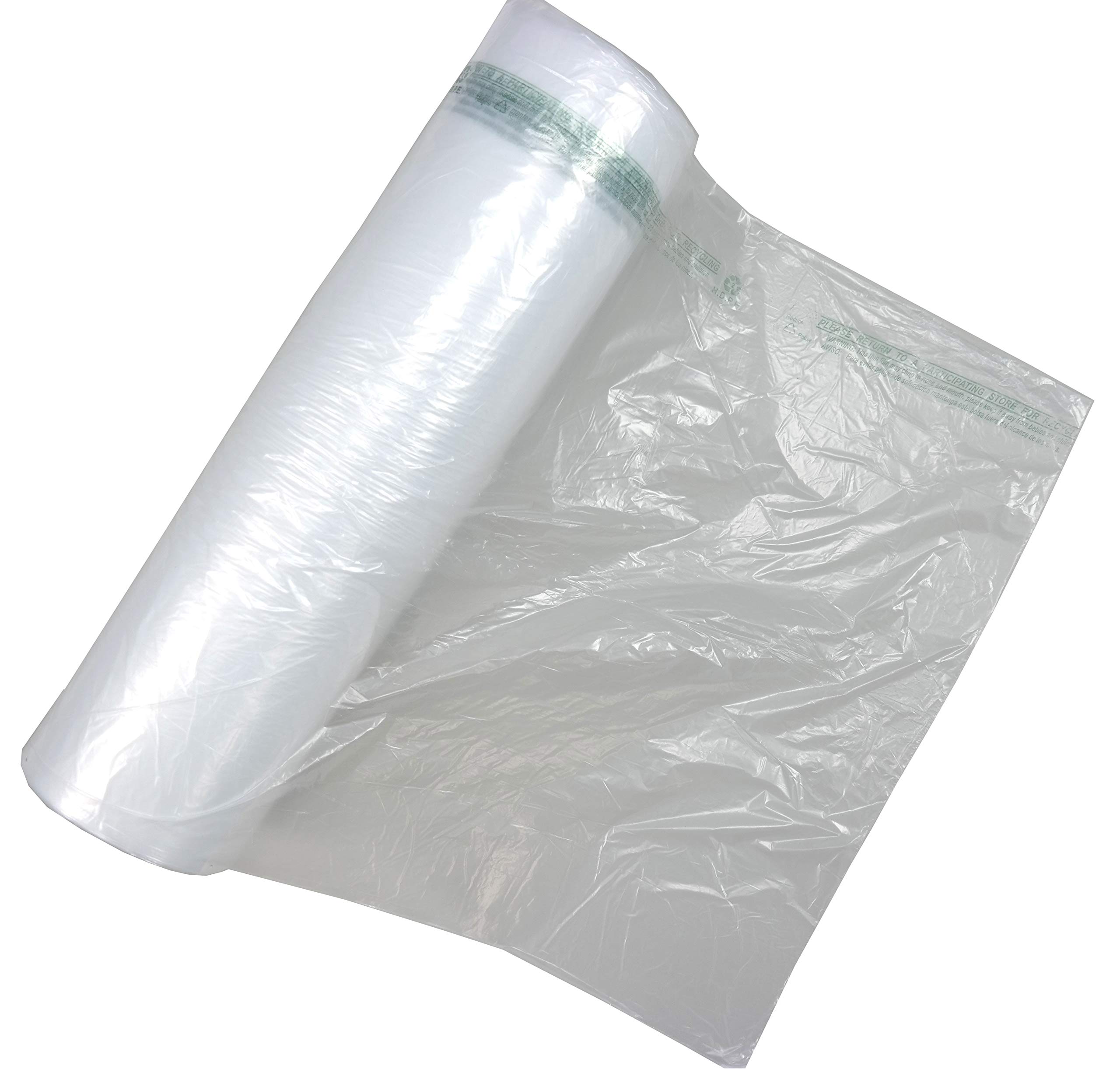 Plastic Bag-Clear HDPE Unprinted Produce Rolls 18"X24" 12 mic - 1200 bags/case