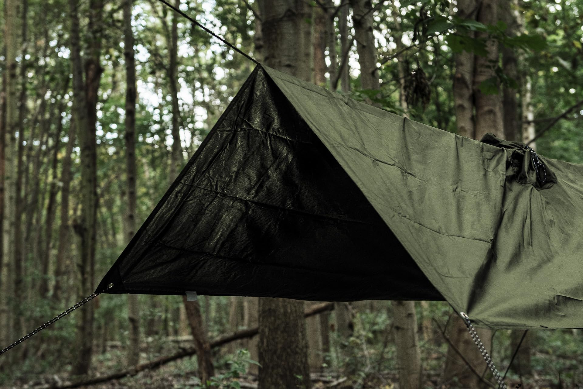 Badger Outdoor X-Rain Tarp Olive 3m x 3m, Tarp, plandeka namiotowa, ultralekka, wodoodporna, markiza plażowa, plandeka kempingowa, przeciwdeszczowa na zewnątrz, akcesoria namiotowe