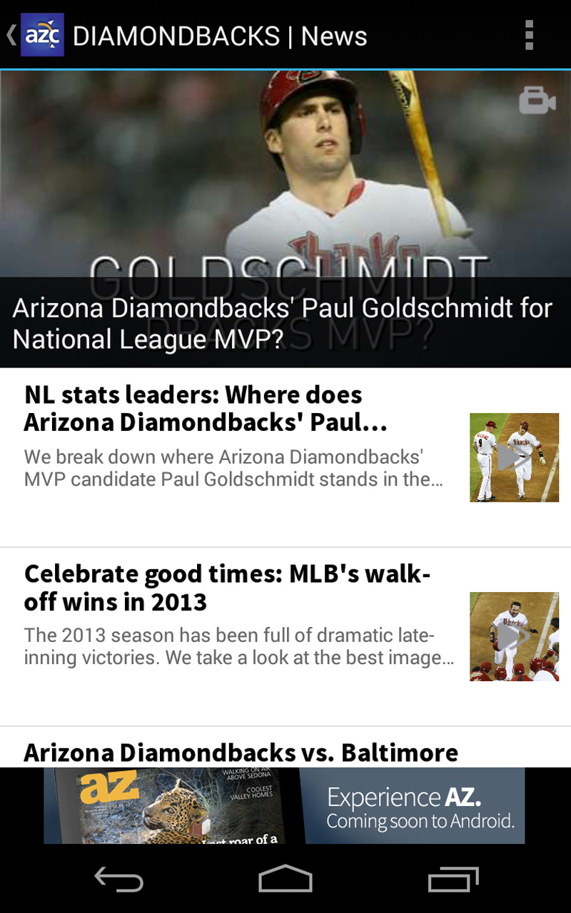 azcentral sports App on Amazon Appstore