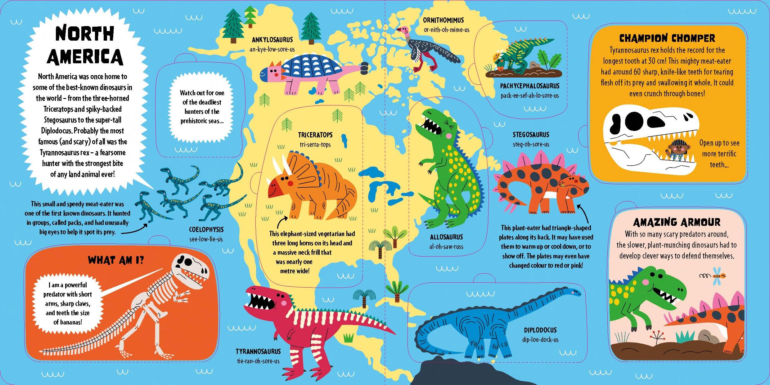 Lonely Planet Kids My First Lift-the-Flap Dinosaur Atlas: Contains Over 50 Flaps to Lift: Explore the Roarsome World of Dinos | Wow Factor Facts & ... Discover | Brilliant Illustrations Throughout