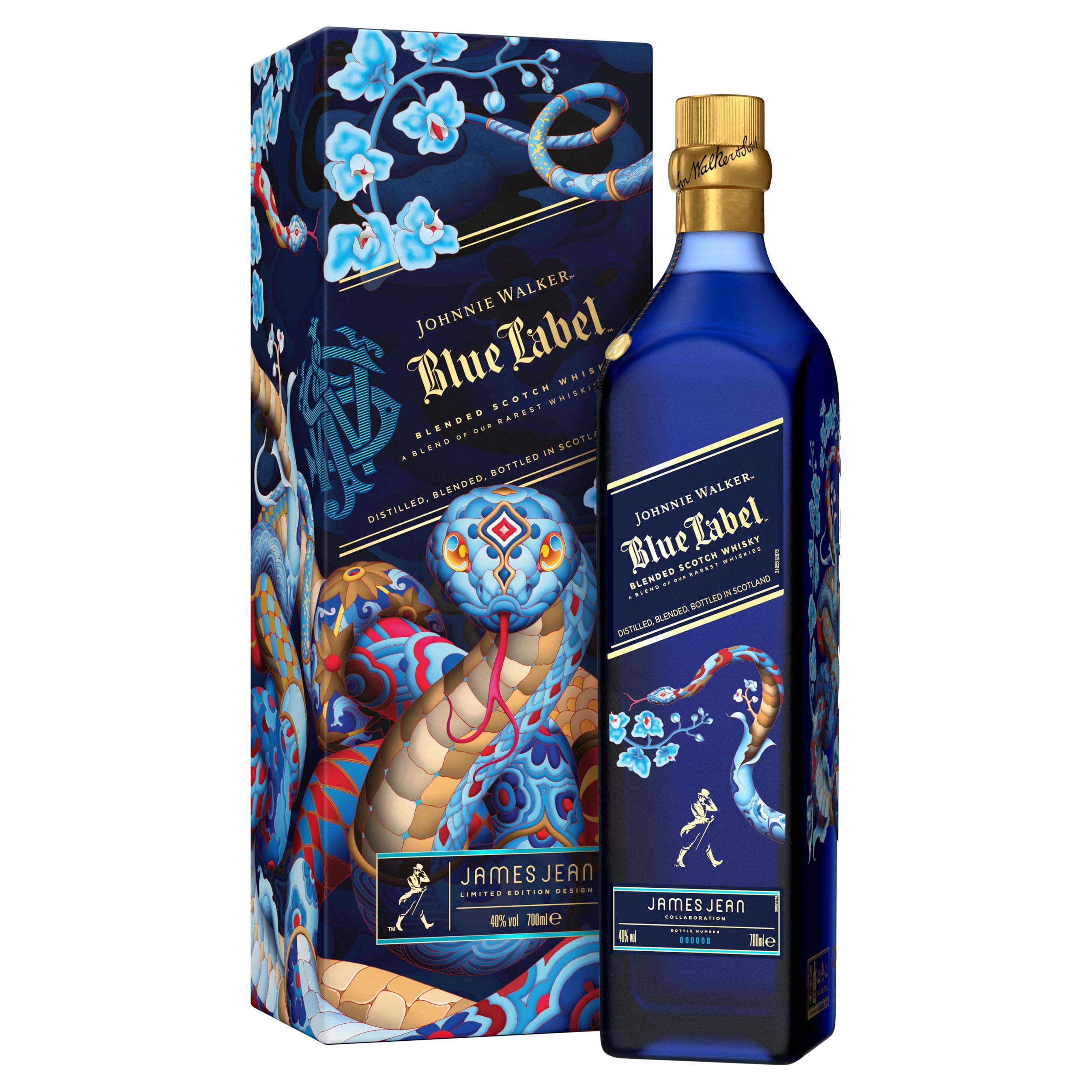ウイスキー Johnnie Walker Blue Label 40% James Jean Johnnie Walker Blue Label | Year of the Snake | 40% vol | 70cl