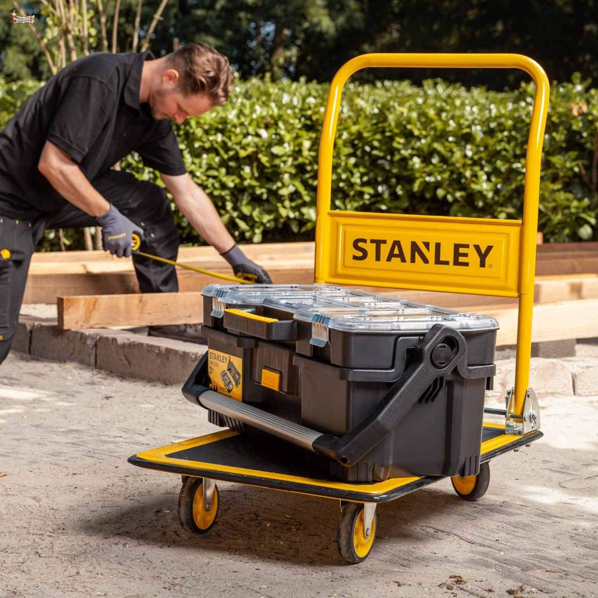 BricoLoco Carro Plegable Transporte con Ruedas. Transportador. Carretilla Plataforma. 150 kgs. de Carga. Industrial. Compacto fácil Almacenamiento. Ruedas multidireccionales.
