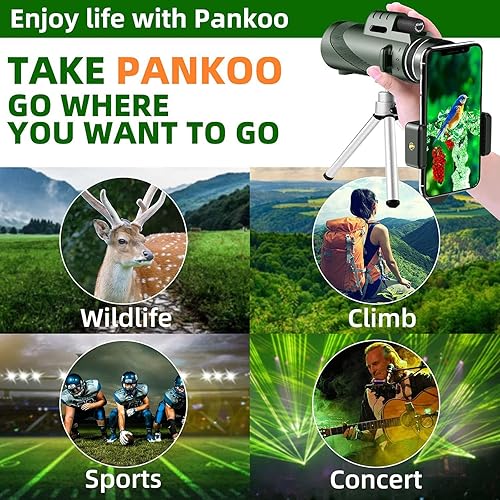 Miniatura 4 de Telescopio monocular HD de 40 x 60 pulgadas, monoculares compactos para adultos y adolescentes, impermeable, de alta definición, alcance monocular