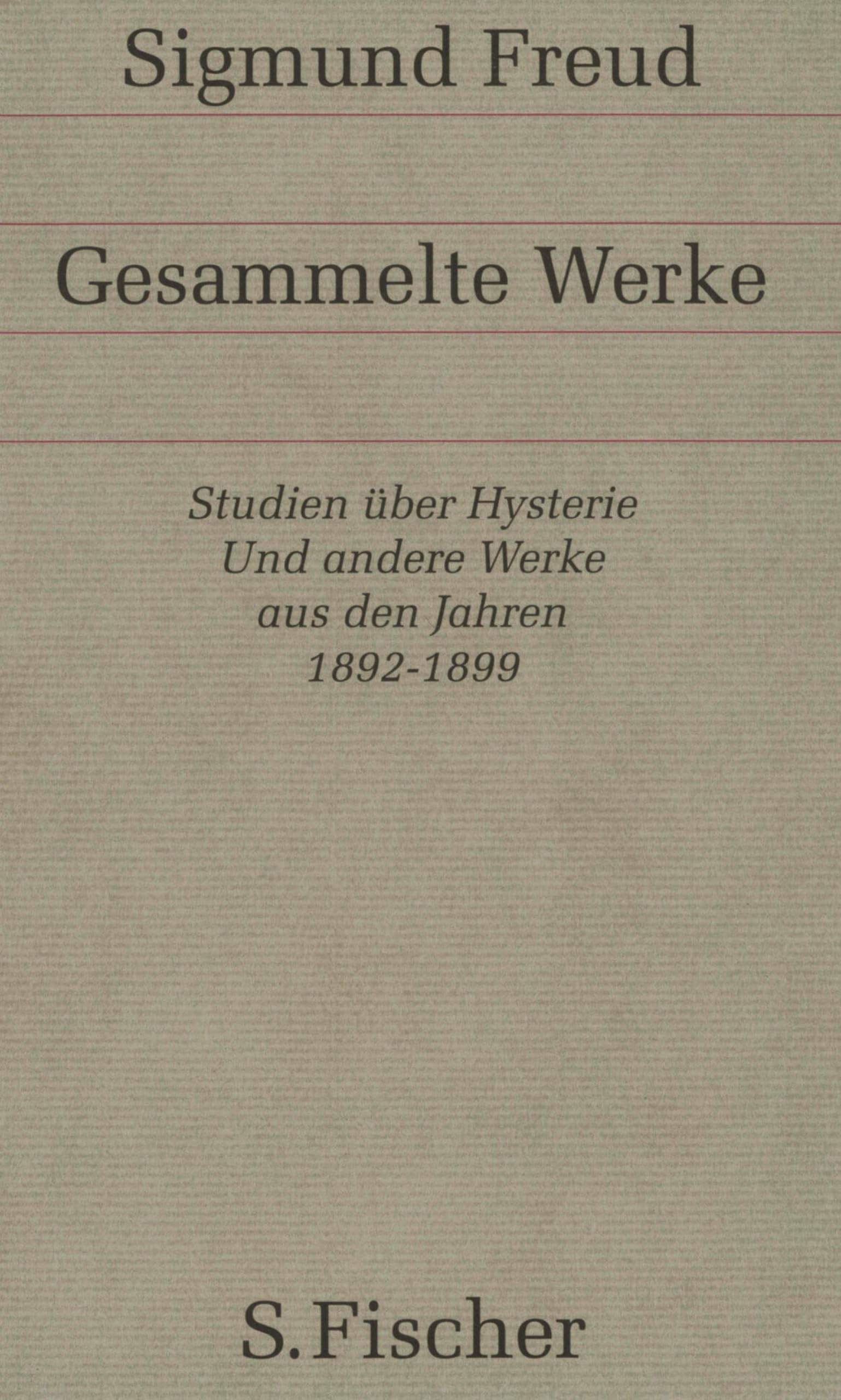 Werke aus den Jahren 1892-1899 (Gesammelte Werke in 18 Bänden mit einem Nachtragsband 1)